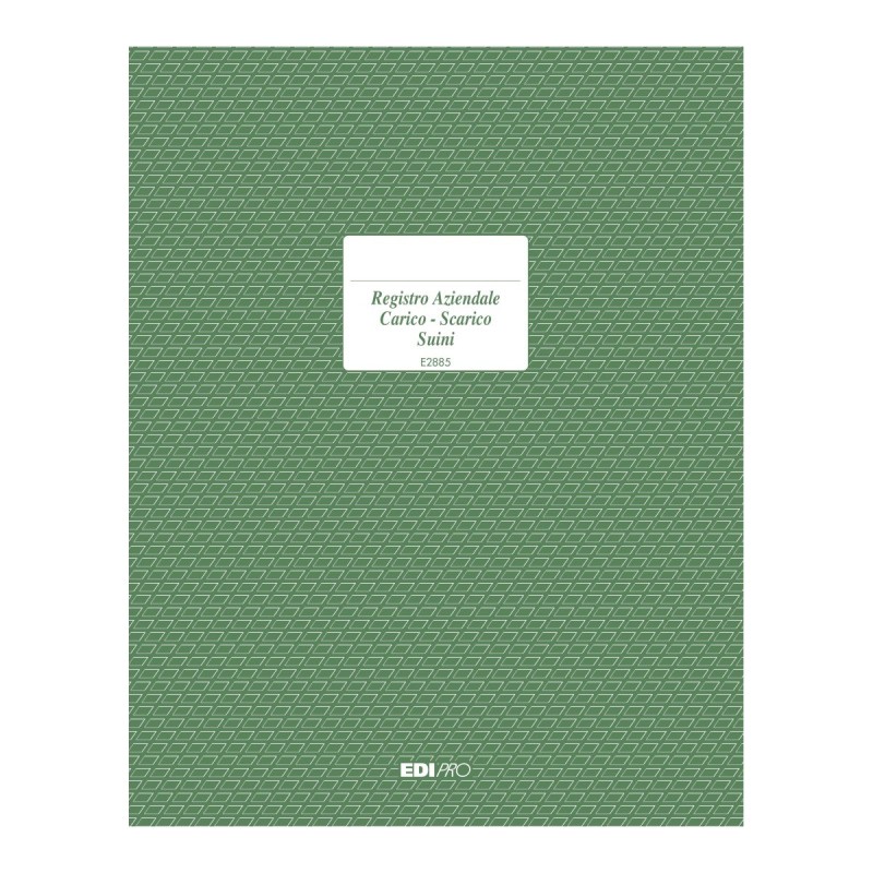 Registro carico/scarico suini 23 pagine numerate Edipro - E2885 Registro carico/scarico suini 23 pagine numerate Edipro - E2885