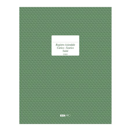 Registro carico/scarico suini 23 pagine numerate Edipro - E2885