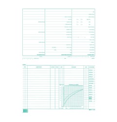 50 pezzi scheda per pediatri doppia 17x24 Edipro - E3528