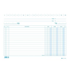 Schede dare - avere - saldo colore blu 100 pezzi 17x24 Edipro - E3373