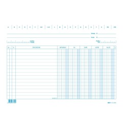 100 schede dare/avere/saldo/iva color blu 17x24 Edipro - E3379