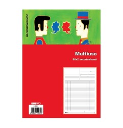 Blocco multiuso 50 pagine per 2 copie autoricalcante 31x21 Edipro - E5003A