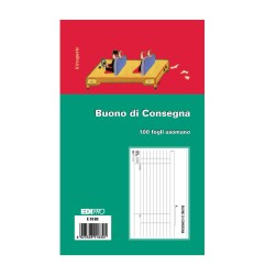 Blocco buono di consegna 100 fogli uso mano 12x17 Edipro - E5183