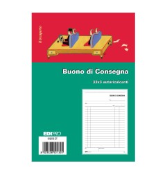 Blocco buono di consegna 33x3 autoricalcante 3 copie 23x15 Edipro - E5213CT