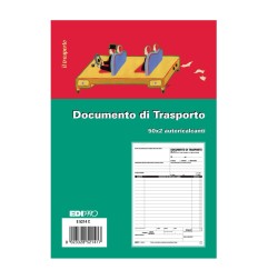 Blocco documento di trasporto 50x2 autoricalcante 23x15 (50 moduli in 2 copie) Edipro - E5214C