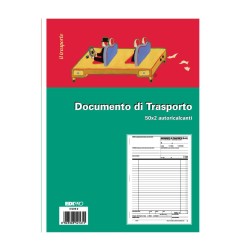 Blocco documento di trasporto 50x2 autoricalcante 29,7x21 (50 moduli in 2 copie) Edipro - E5216C