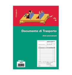 Blocco documento di trasporto 33x3 autoricalcante 29,7x21 (33 moduli in 3 copie) Edipro - E5219CT