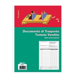 Blocco documento di trasporto carico tentata vendita 50x2 autoricalcante (50 moduli in 2 copie) Edipro - E5220C
