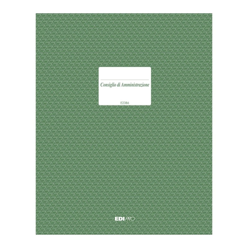Registro Verbale consiglio di amministrazione 92 pagine numerate Edipro - E2386 Registro Verbale consiglio di amministrazione 92 pagine numerate Edipro - E2386