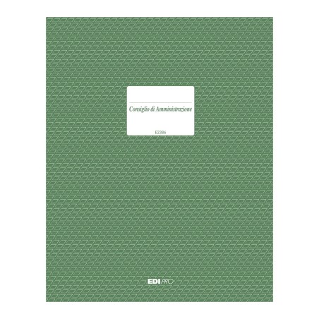 Registro Verbale consiglio di amministrazione 92 pagine numerate Edipro - E2386