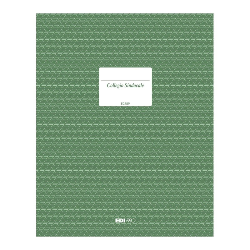 Registro Verbale collegio sindacale 92 pagine numerate Edipro - E2389