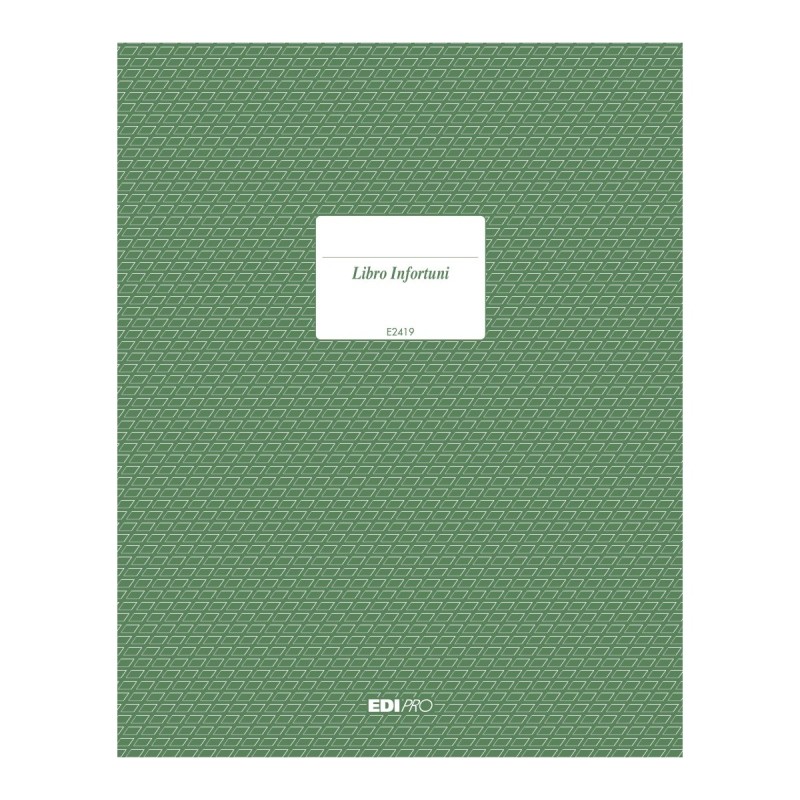 Registro per infortuni 15 pagine numerate Edipro - E2419