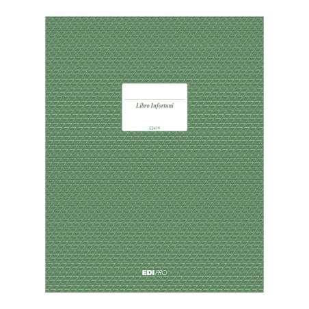 Registro per infortuni 15 pagine numerate Edipro - E2419