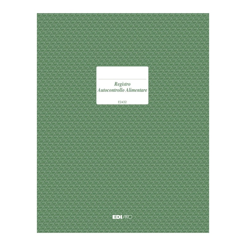 Registro autocontrollo alimentare 47 pagine Edipro - E2432