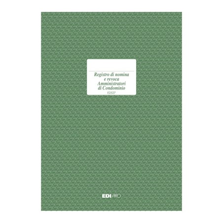 Registro di nomina e revoca amministratori 16 pagine Edipro - E2527