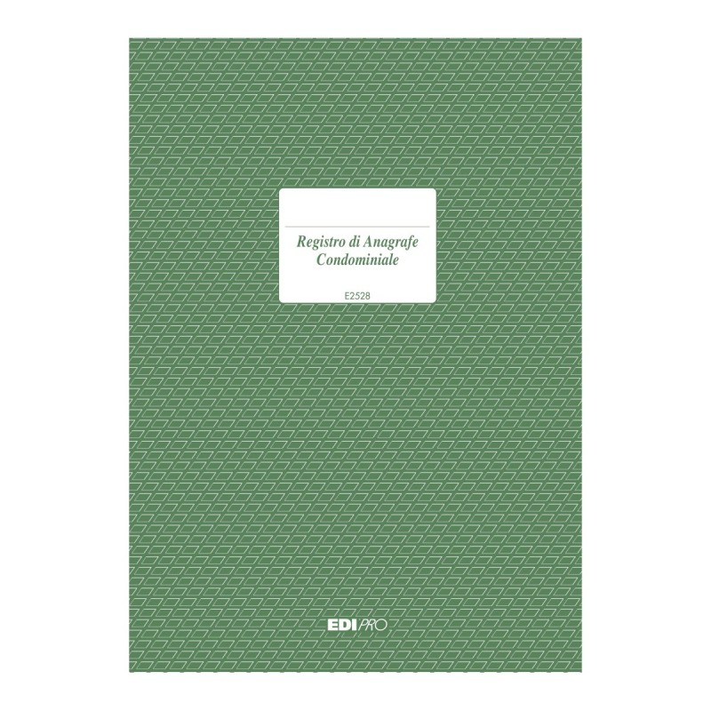 Registro di anagrafe condominiale 48 pagine Edipro - E2528