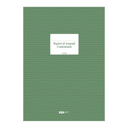 Registro di anagrafe condominiale 48 pagine Edipro - E2528