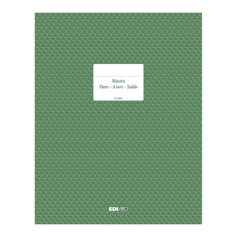 Registro dare/avere/saldo 96 pagine Edipro - E2586 Registro dare/avere/saldo 96 pagine Edipro - E2586