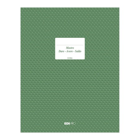 Registro dare/avere/saldo 96 pagine Edipro - E2586