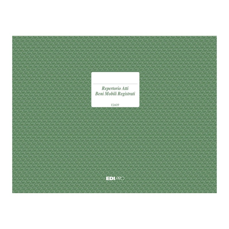 Registro repertorio atti passaggi di proprietà beni mobili 23 pagine Edipro - E2609 Registro repertorio atti passaggi di proprietà beni mobili 23 pagine Edipro - E2609