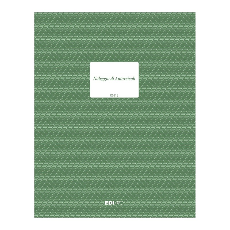 Registro noleggio autoveicoli 47 pagine numerate Edipro - E2616