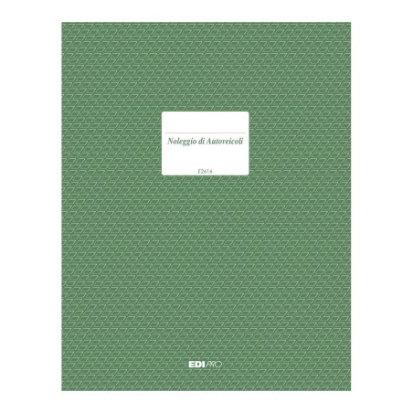 Registro noleggio autoveicoli 47 pagine numerate Edipro - E2616