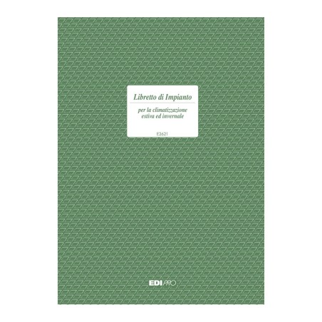 Libretto di impianto per la climatizzazione 48 pagine Edipro - E2621