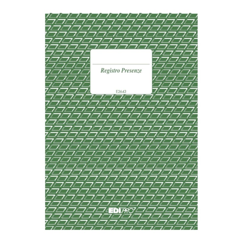 Registro presenze 96 pagine formato 17x12 Edipro - E2643 Registro presenze 96 pagine formato 17x12 Edipro - E2643