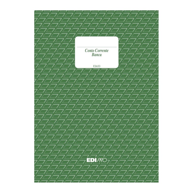 Registro c/c banca 100 pagine 17x12 Edipro - E2653