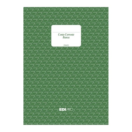 Registro c/c banca 100 pagine 17x12 Edipro - E2653
