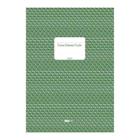 Registro cassa entrate/uscite 100 pagine Edipro - E2686
