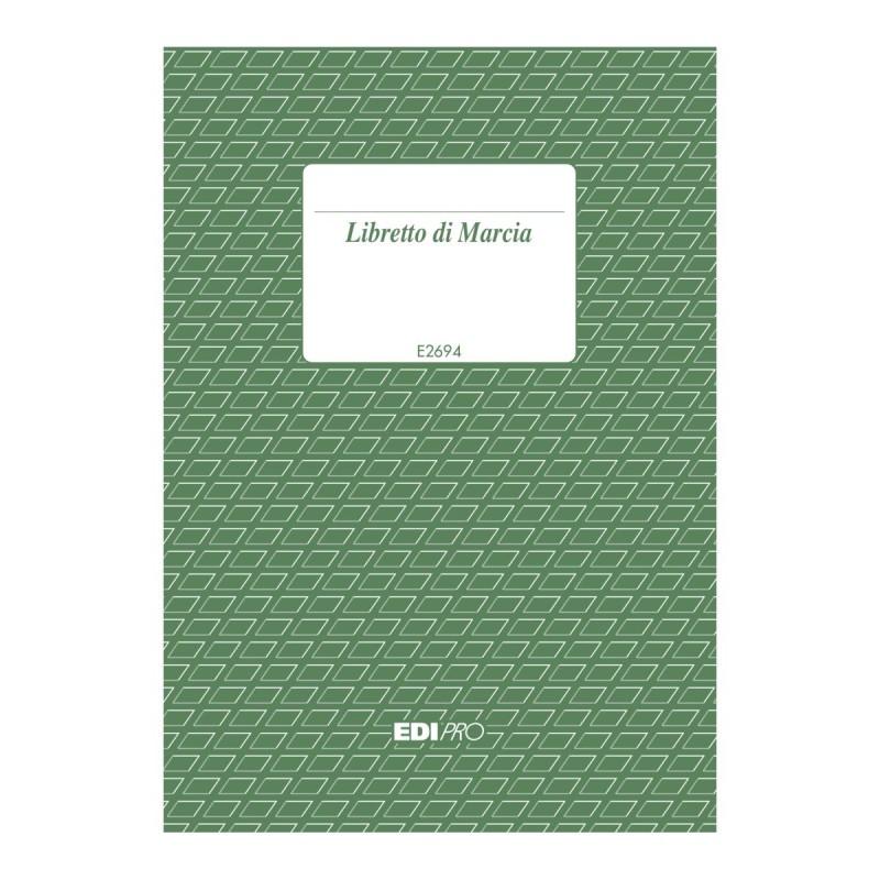 Libretto di marcia per autoveicoli 64 pagine 64 pagine Edipro - E2694