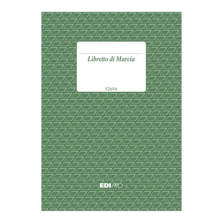 Libretto di marcia per autoveicoli 64 pagine 64 pagine Edipro - E2694