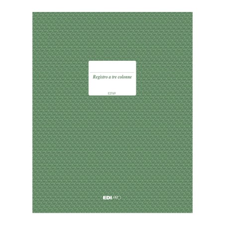 Registro 3 colonne 100 pagine formato 31x21 Edipro - E2769
