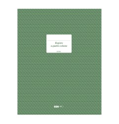 Registro 4 colonne 100 pagine formato 31x21 31x24,5 Edipro - E2783