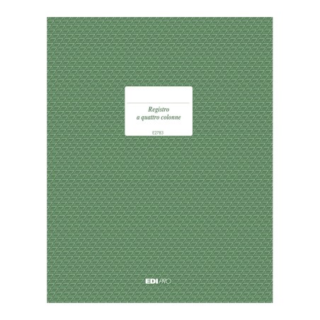 Registro 4 colonne 100 pagine formato 31x21 31x24,5 Edipro - E2783