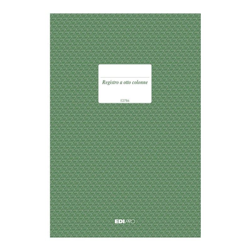Registro 8 colonne 100 pagine formato 31x21 Edipro - E2786 Registro 8 colonne 100 pagine formato 31x21 Edipro - E2786