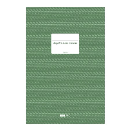 Registro 8 colonne 100 pagine formato 31x21 Edipro - E2786