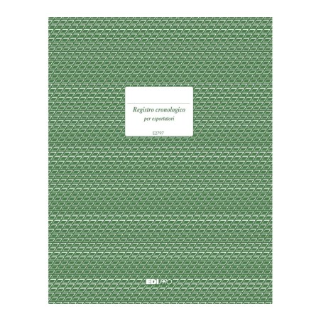 Registro protocollo esportatori plafond valutario Edipro - E2797