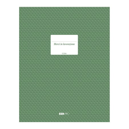 Registro merce in lavorazione 47 pagine Edipro - E2286