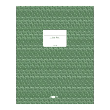 Libro soci 92 pagine numerate 92 pagine Edipro - E2379