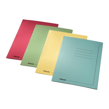 Cartelle per atti Esselte Manilla 3 lembi 25x35 cm 295 g/mq giallo, confezione 25 pezzi - 55131