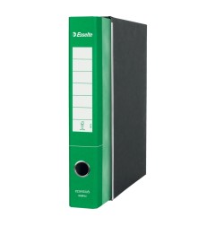 Registratore Esselte Essentials G74 con custodia, formato protocollo 23 x 33, dorso 5 cm, verde - 390774180