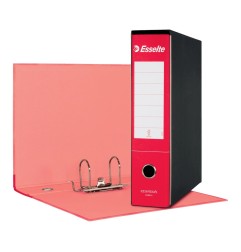 Registratore Esselte Essentials G75 con custodia, formato protocollo 23 x 33, dorso 8 cm, rosso - 390775160