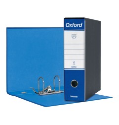 Registratore Esselte Oxford G83 con custodia, formato commerciale 23 x 30, dorso 8 cm, blu - 390783050