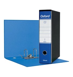 Registratore Esselte Oxford G85 con custodia, formato protocollo 23 x 33, dorso 8 cm, blu - 390785050
