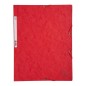 Cartella a 3 lembi con elastico Exacompta A4 in cartoncino lucido 400 g, rosso - 55505E Cartella a 3 lembi con elastico Exacompta A4 in cartoncino lucido 400 g, rosso - 55505E