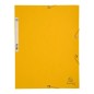 Cartella a 3 lembi con elastico Exacompta A4 in cartoncino lucido 400 g, giallo - 55509E Cartella a 3 lembi con elastico Exacompta A4 in cartoncino lucido 400 g, giallo - 55509E