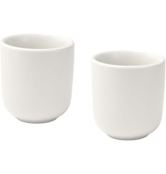 Set di 2 tazzine per espresso in ceramica con finitura opaca da 90 ml Male