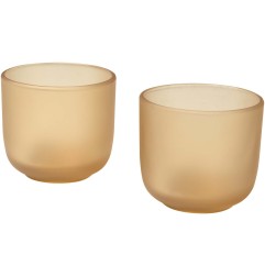 Set di 2 bicchieri in vetro con finitura opaca da 200 ml Male